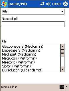 SiDiary - Diabetes Software for Pocket PC (PPC)